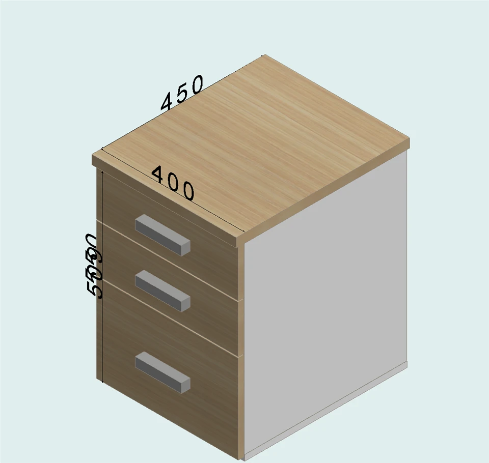Mobile Pedestal With Three Drawers high quality